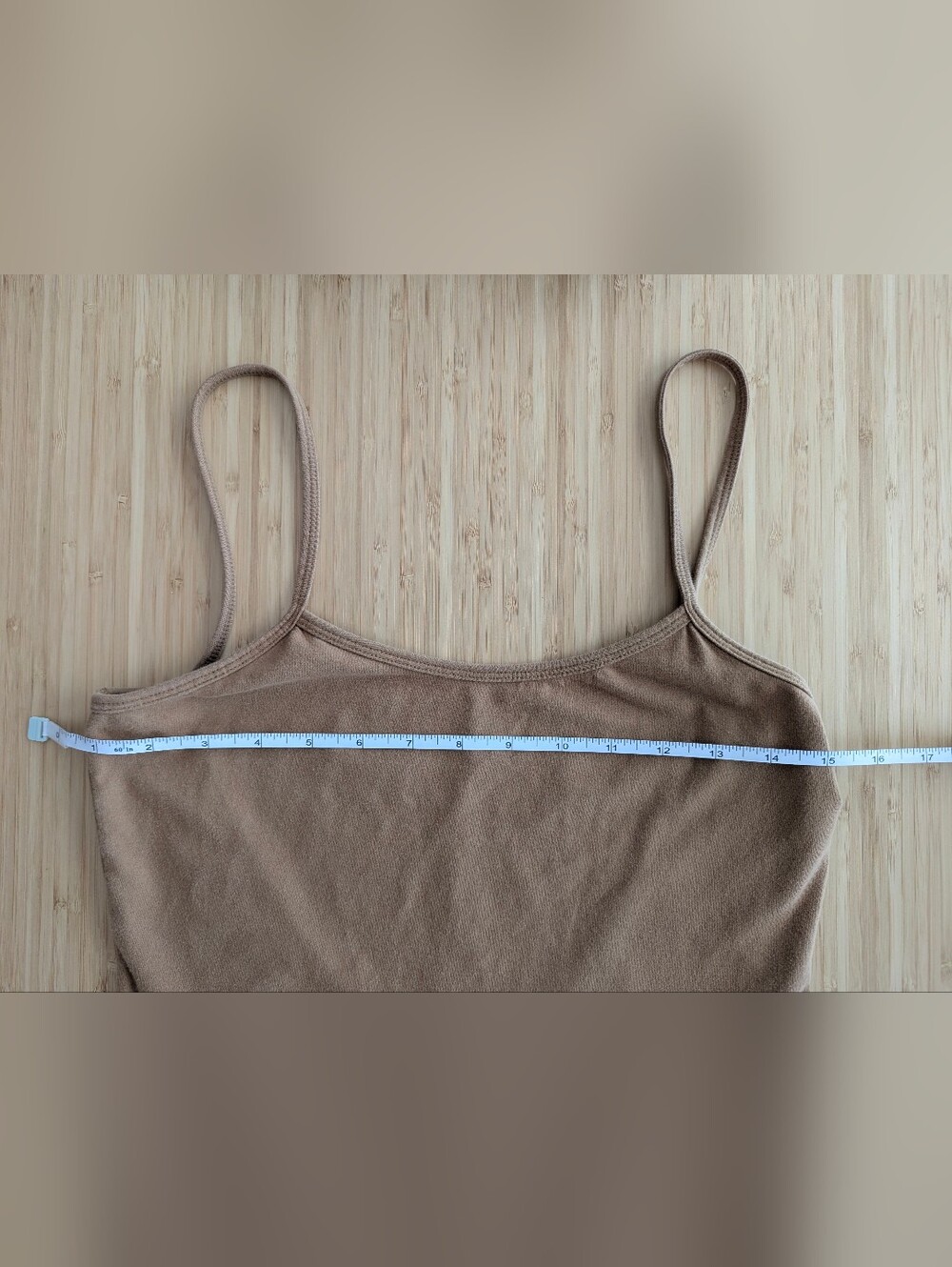 American Apparel - Women's Scoop Neck Brown Stretch Romper - Picture 6 of 7
